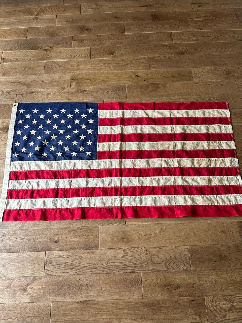 VINTAGE AMERICAN FLAG  Large 3 ft x 5ft 100% Cotton